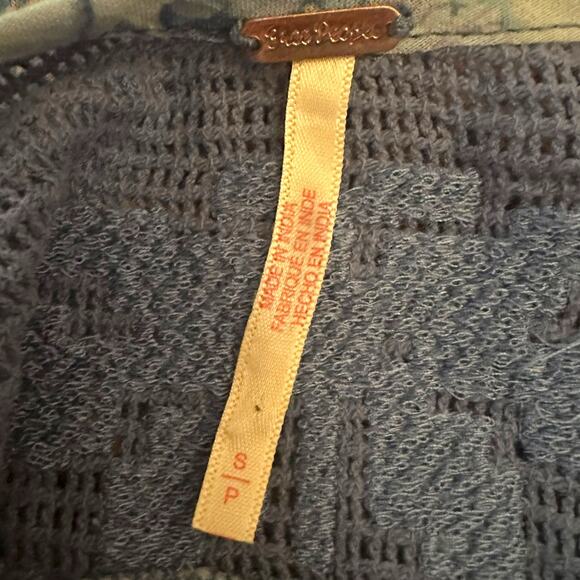 Free People Bohemian 70s Patchwork Hippie Lost Palms Craft Maxi Dress Small - Picture 11 of 16